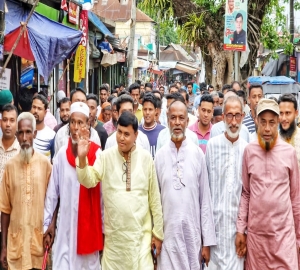 জামালগঞ্জে এড. রনজিত সরকারের ঈদ পরবর্তী শুভেচ্ছা বিনিময়